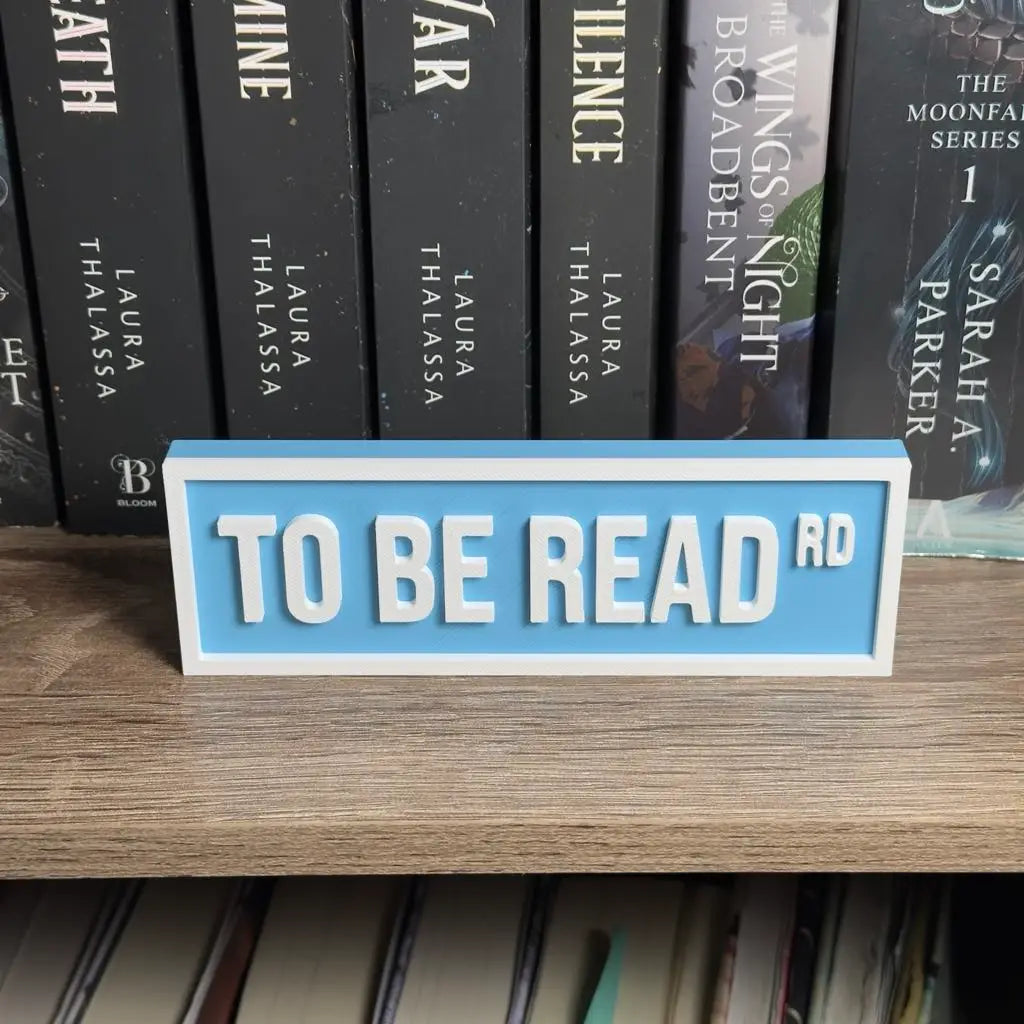 TBR Shelf Sign
