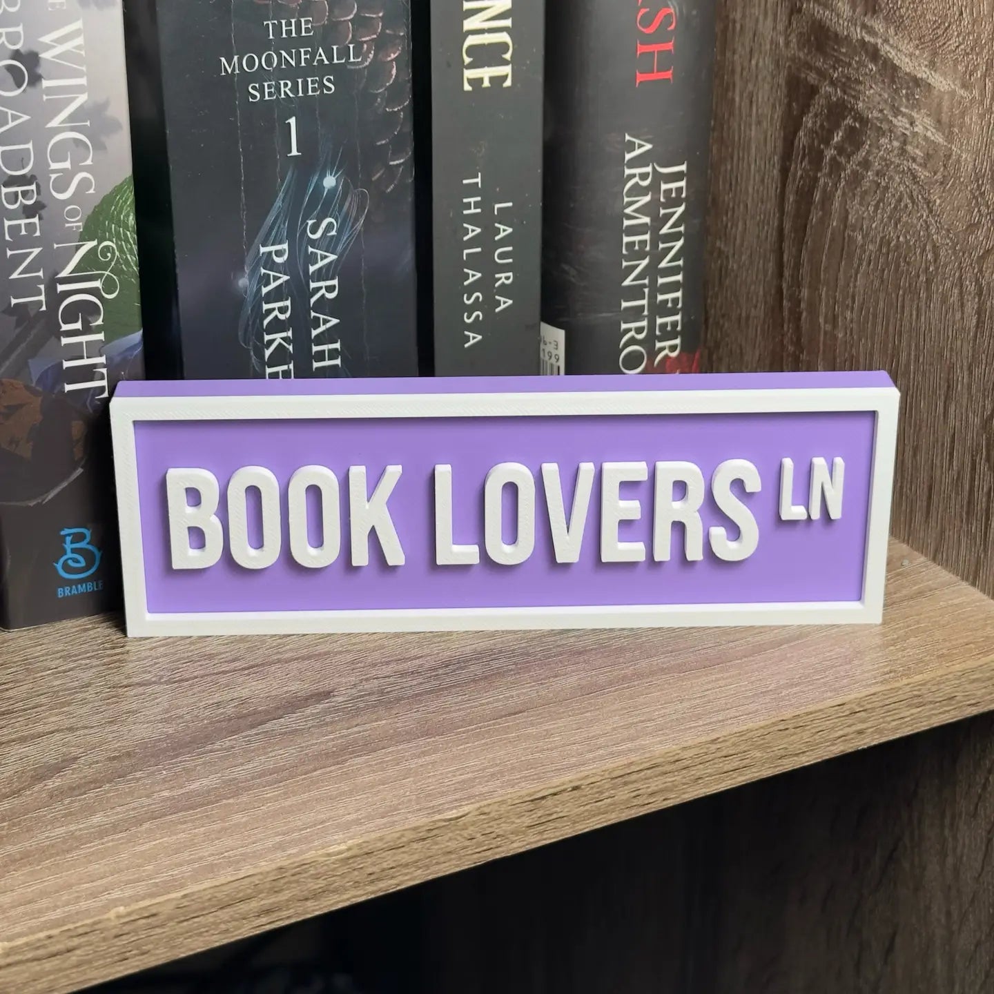 Booklover Ln Shelf Sign