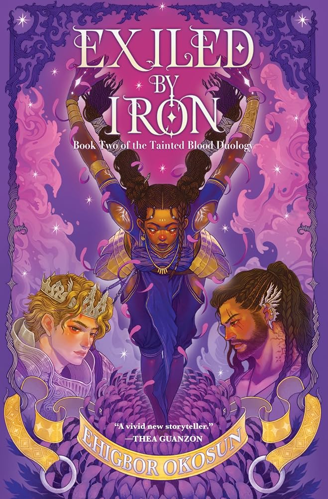 Exiled by Iron: An Unforgettable Adventure Through Love and Power, Journey to a World of Blood Magic and Rebellion in this Gripping Sequel (The Tainted Blood Duology, 2) cover image