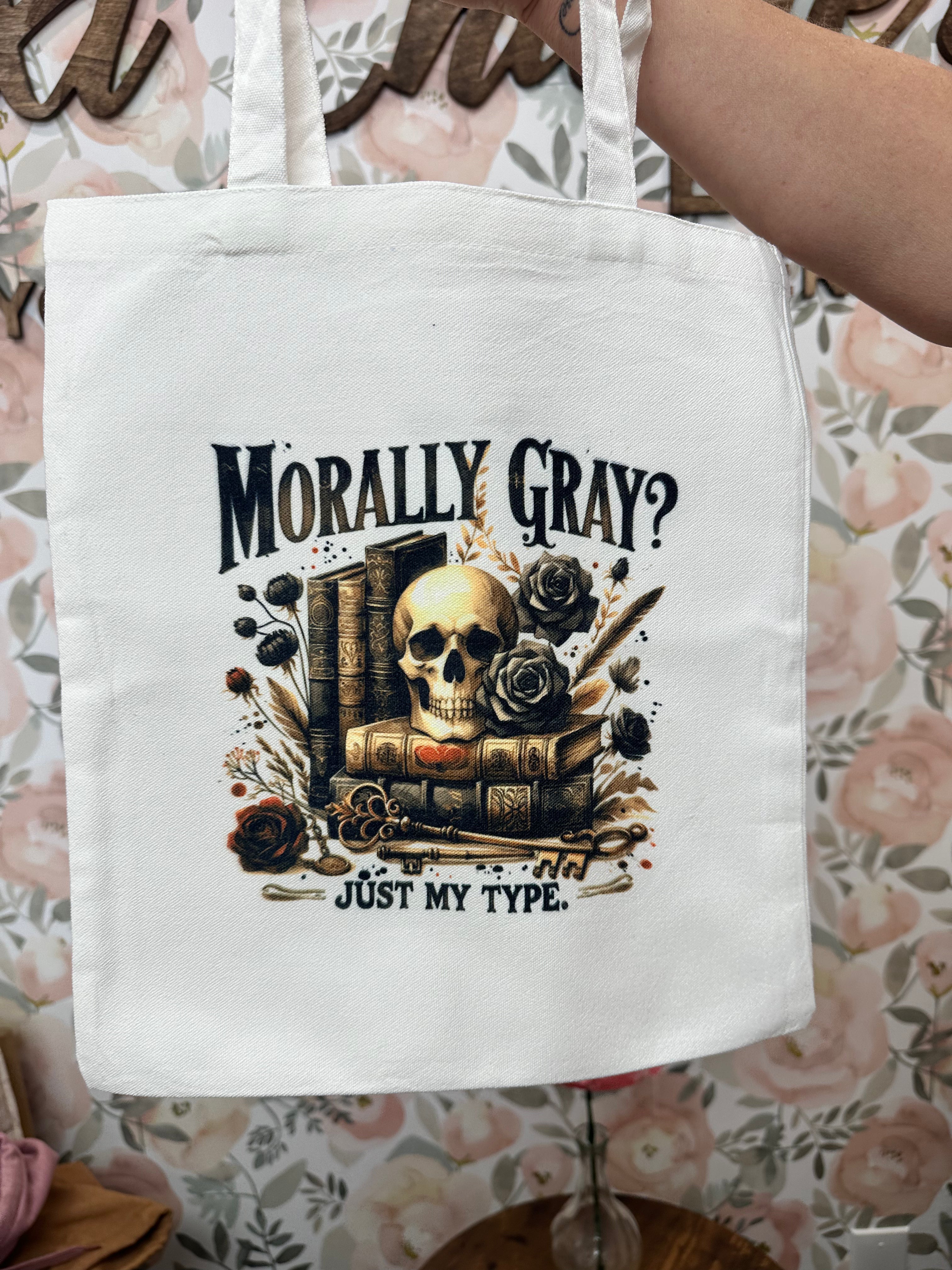 Morally Gray Tote Bag - Small