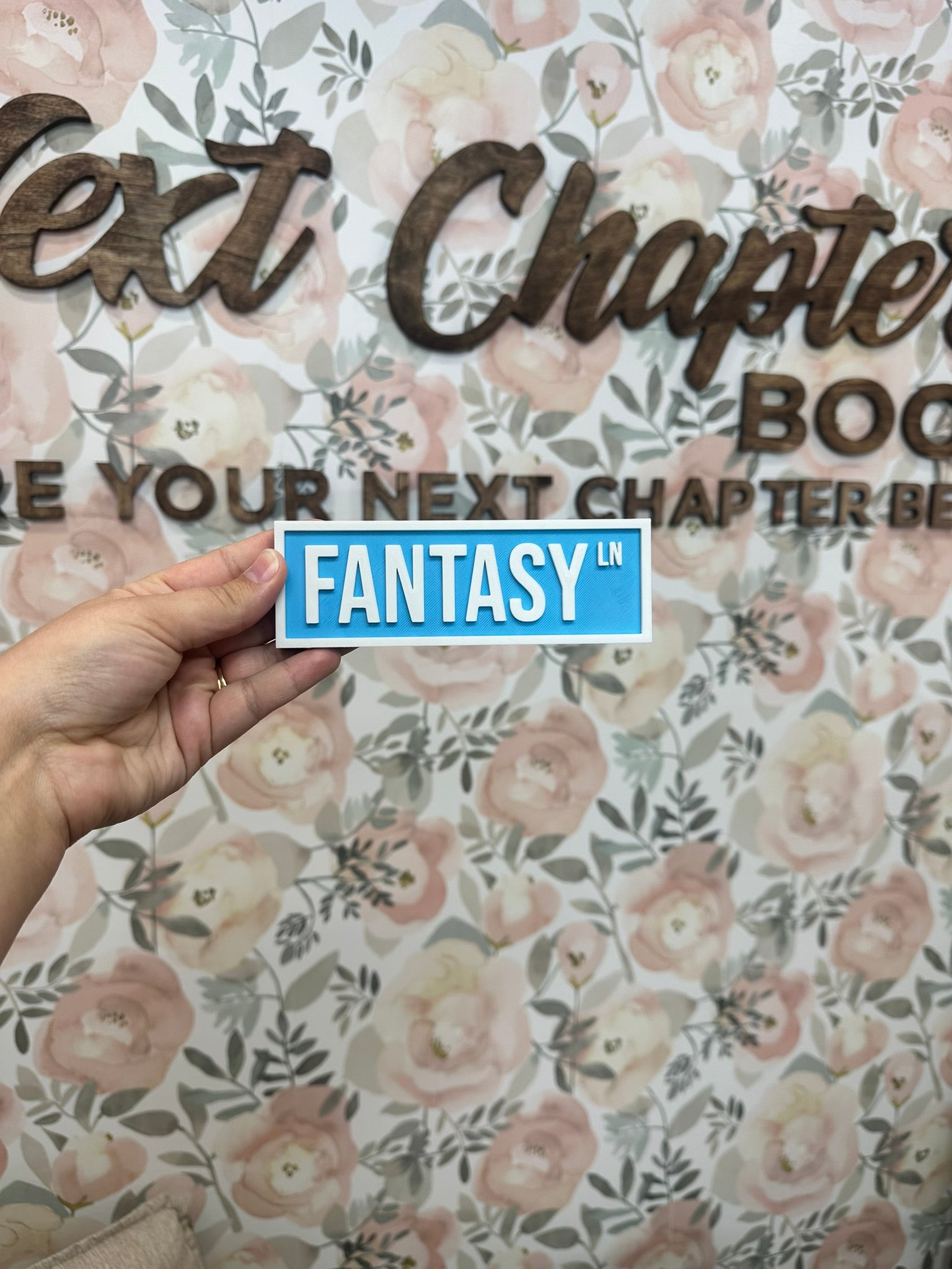 Fantasy Ln Shelf Sign