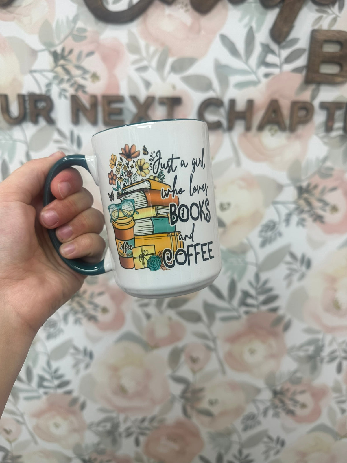 Books and Coffee Mug